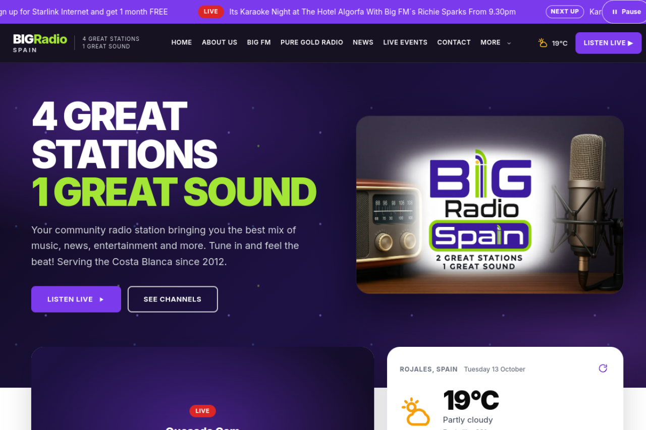Big Radio Spain community radio platform